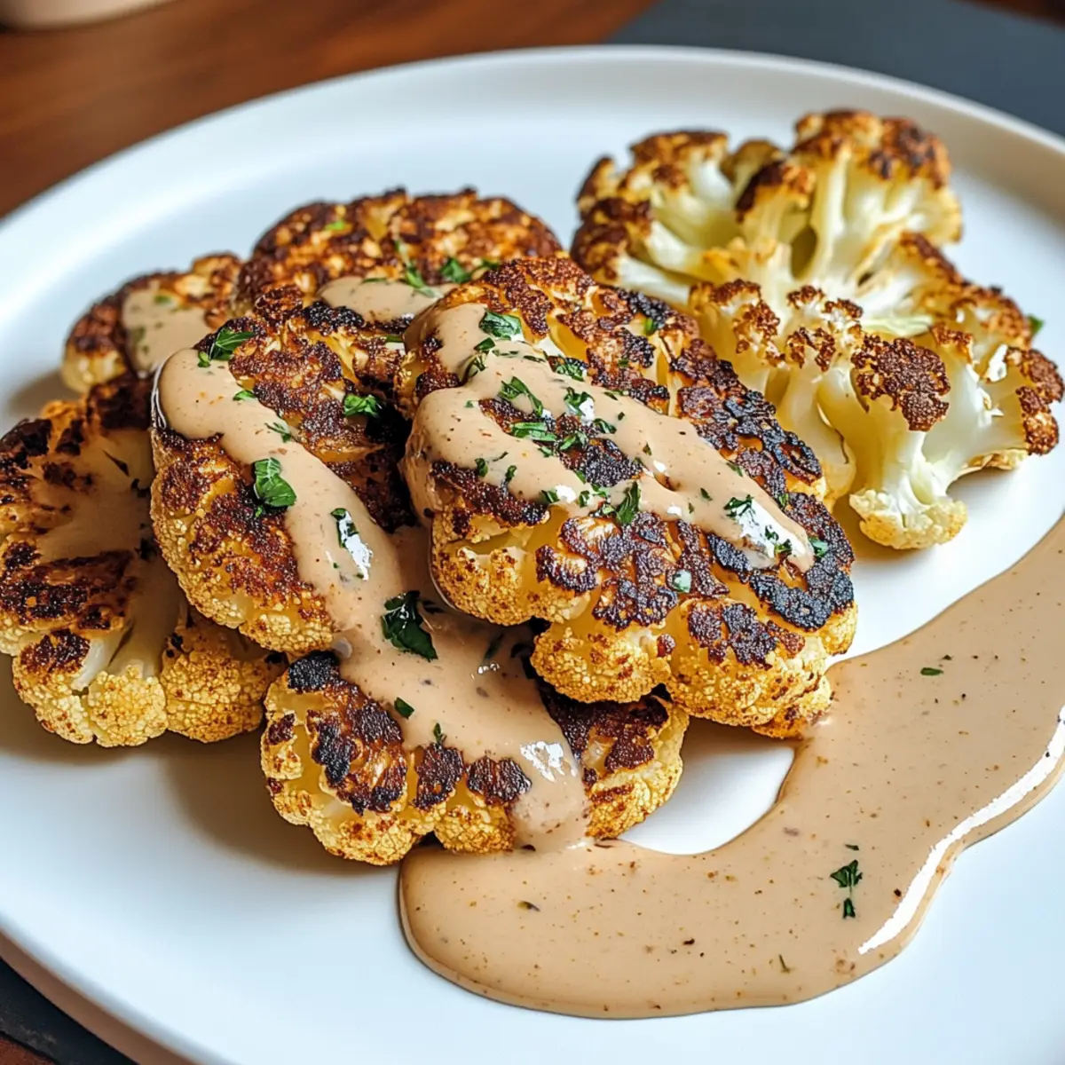 Blumenkohlsteak mit Pfefferrahmsauce blg2tf