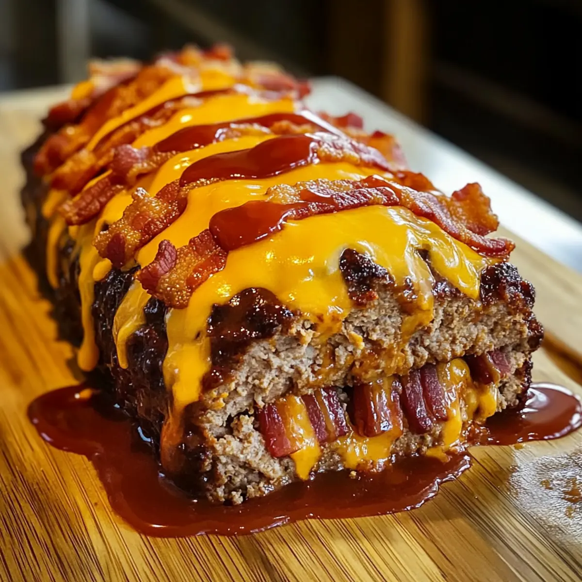 Käseburger-Fleischlaib