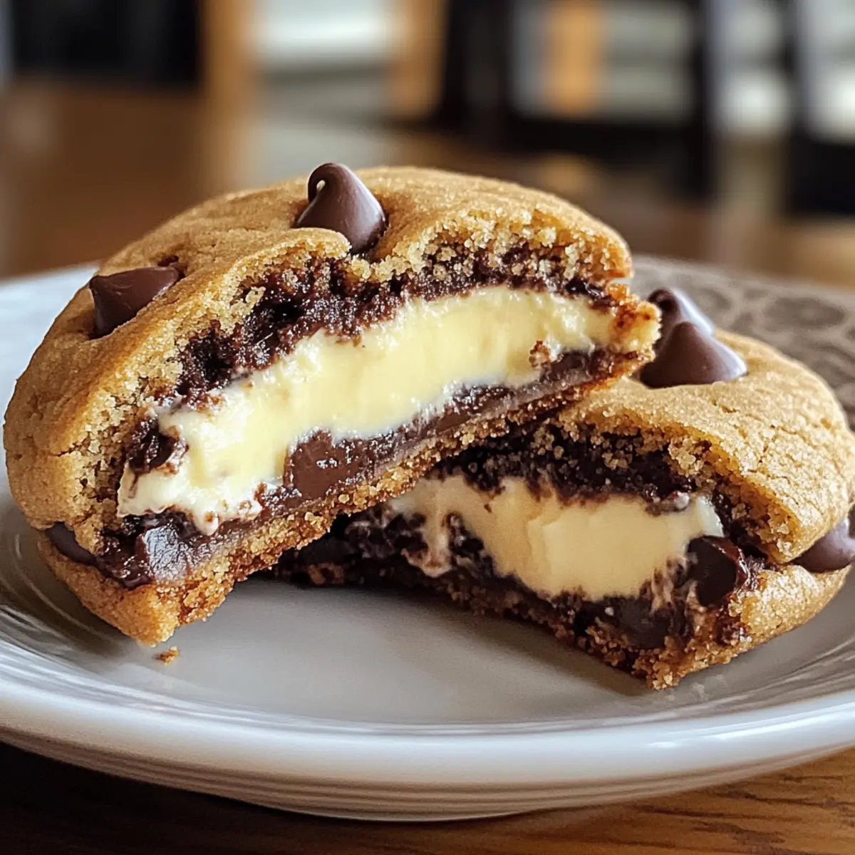 Cheesecake Filled Chocolate Chip Cookies ejgsgp