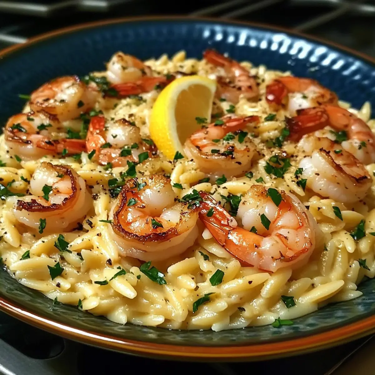 Creamy Garlic Shrimp Orzo Recipe vm43yc