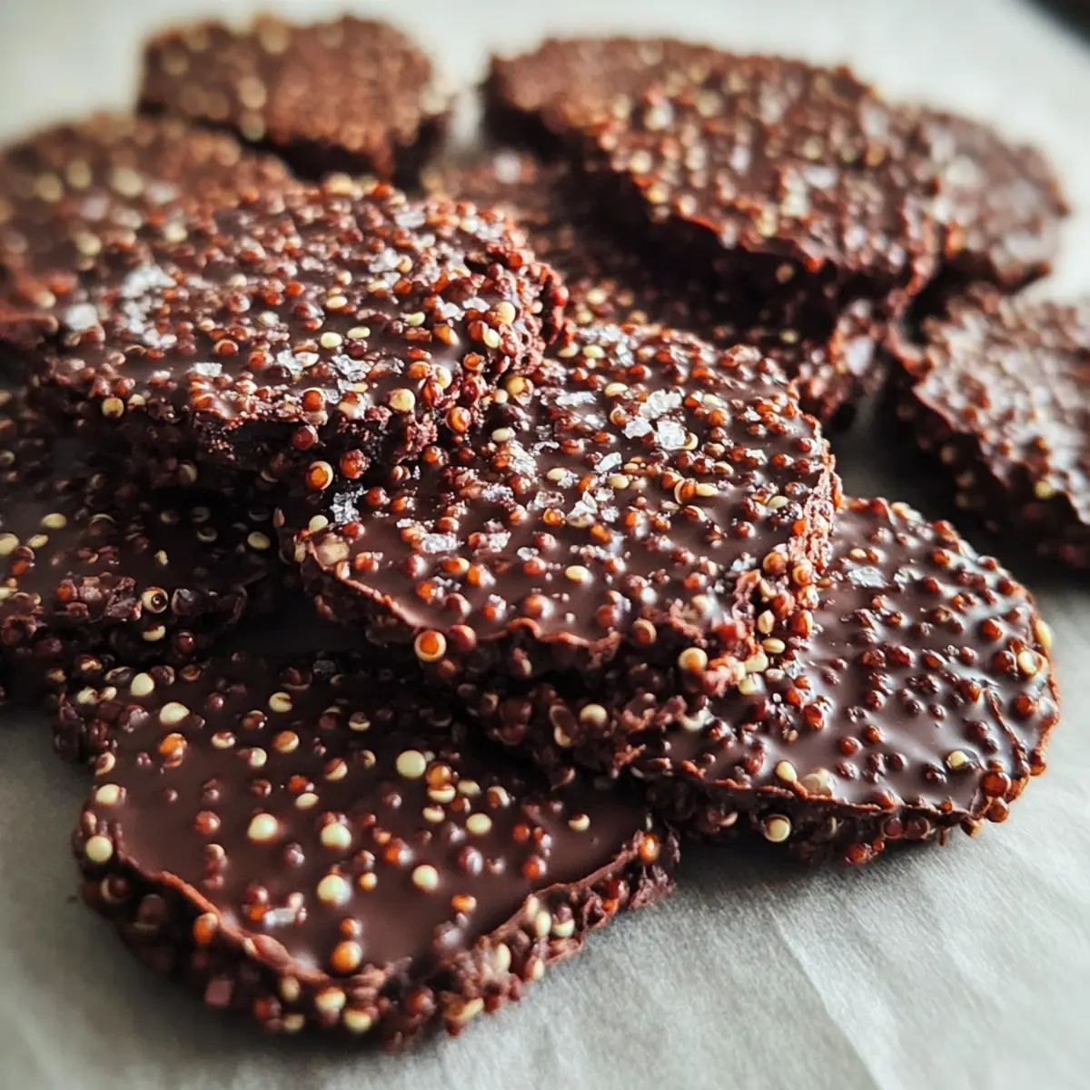 Dark Chocolate Quinoa Crisps cpaqvj