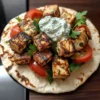 Einfache vegane Tofu-Souvlaki