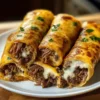 Französische Dip Tortilla-Rollen
