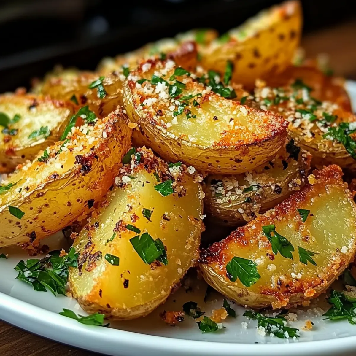 Knoblauch Parmesan Kartoffelspalten hgvskv