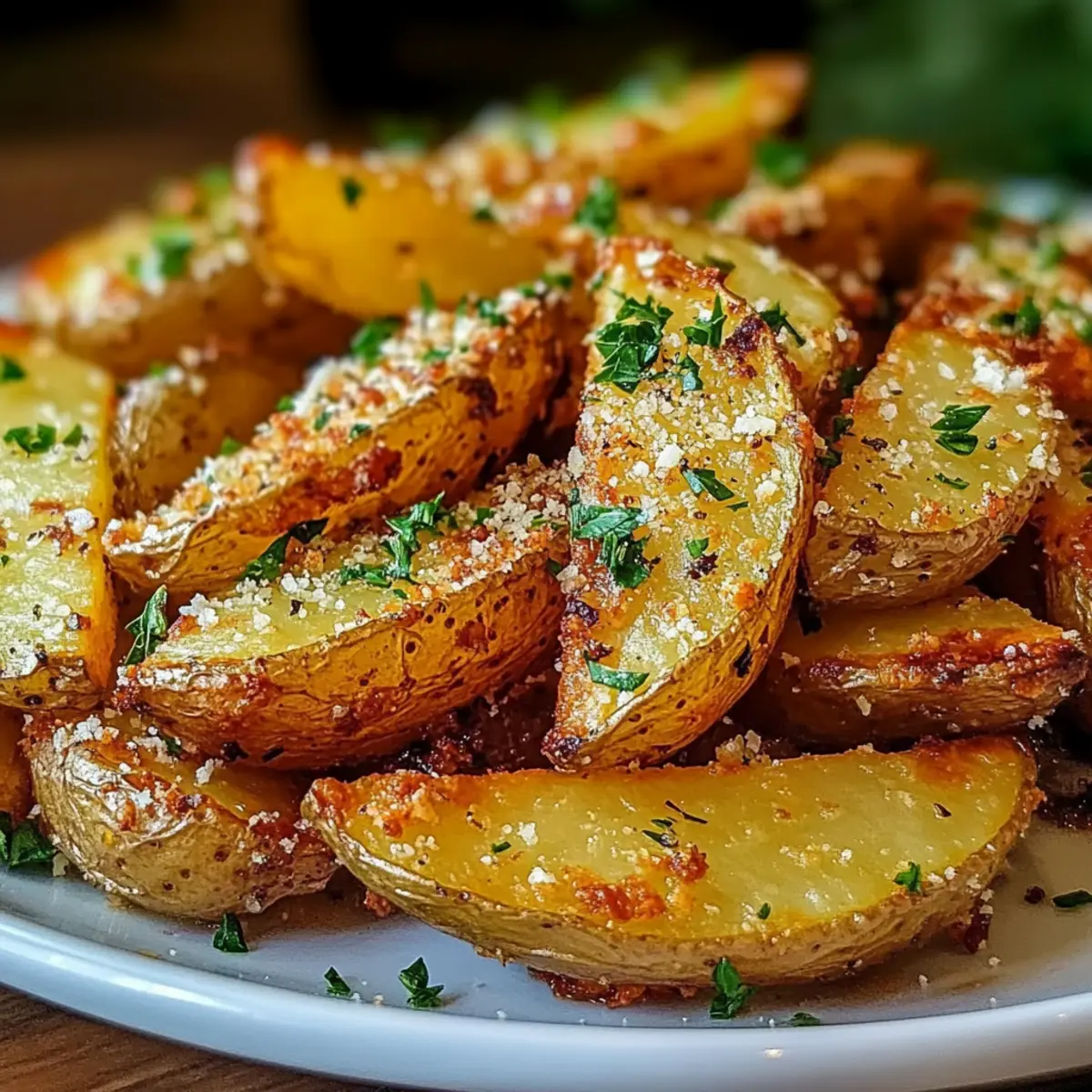 Knoblauch Parmesan Kartoffelspalten nh3uya