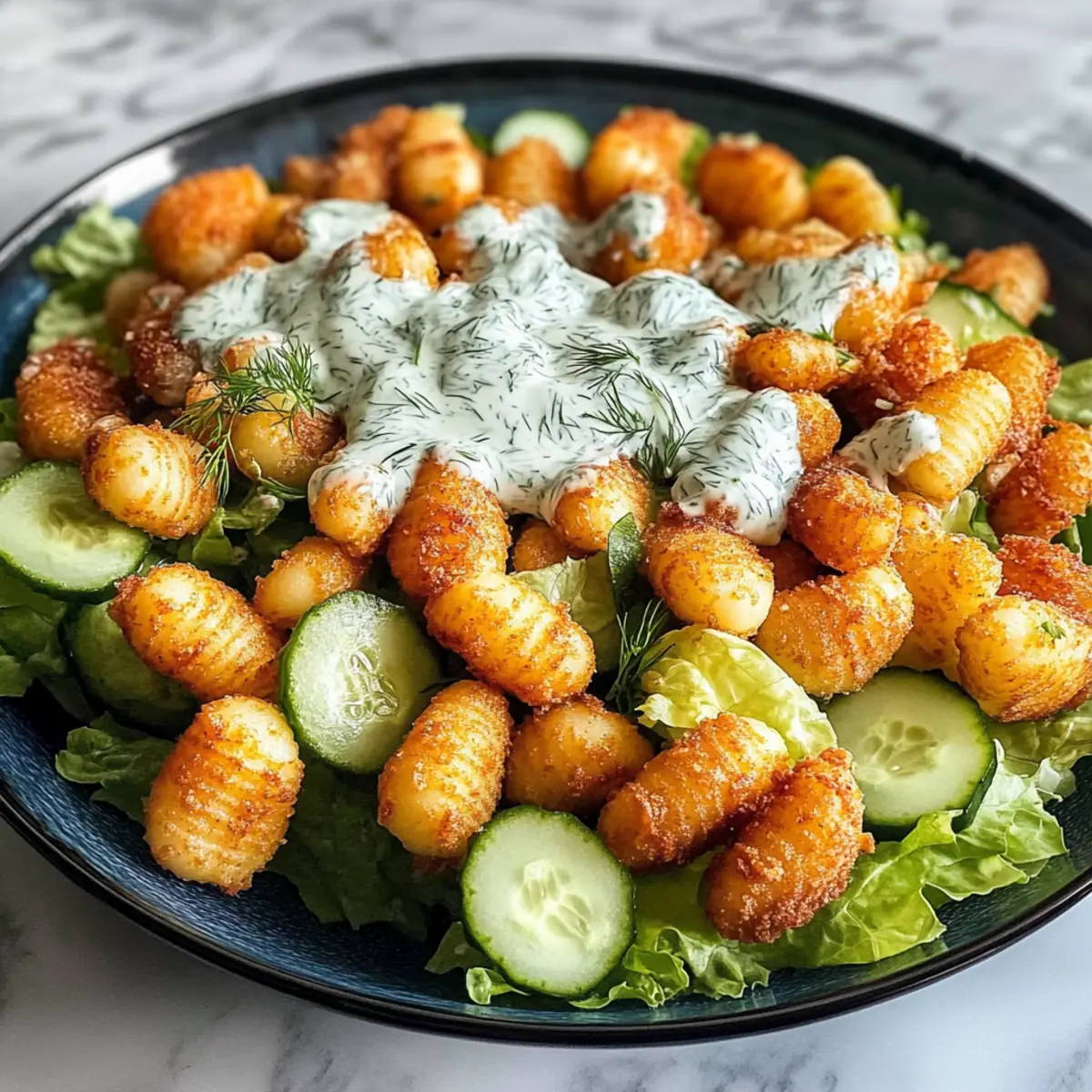 Knuspriger Gnocchi-Salat