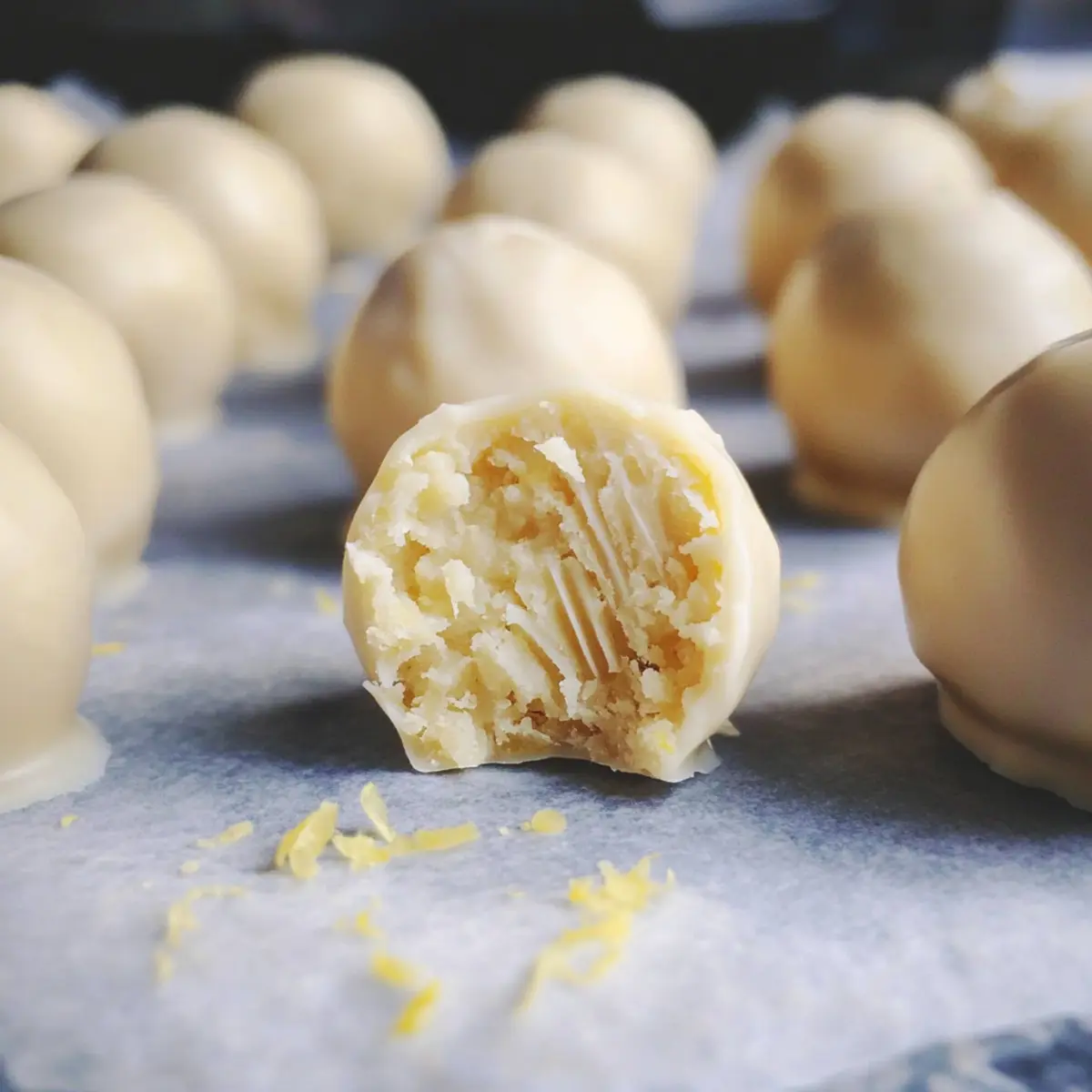 Keine Backen Zitronen-Trüffel Rezept