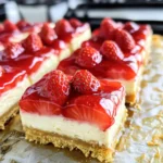 Philadelphia Käsekuchen Riegel mit Erdbeertopping rezept