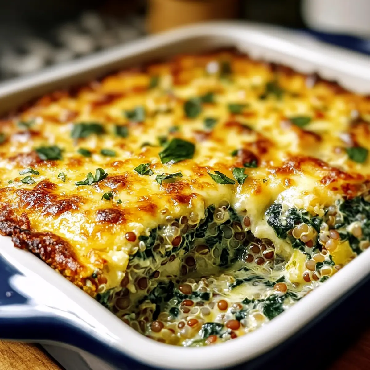 Quinoa Linsen Spinat