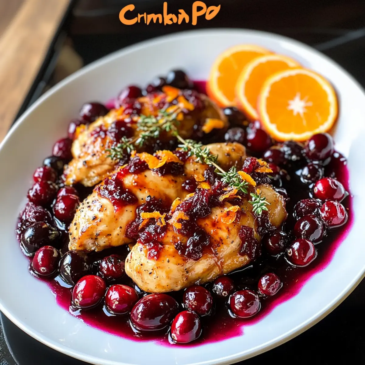 Skillet Cranberry Orange Chicken Recipe u5okcn