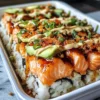 Teriyaki Lachs Sushi Auflauf