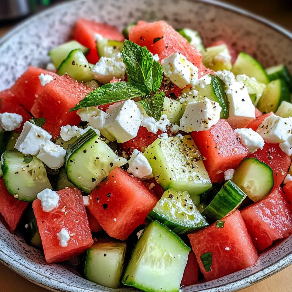 Watermelon Cucumber Feta Salad oci2bc