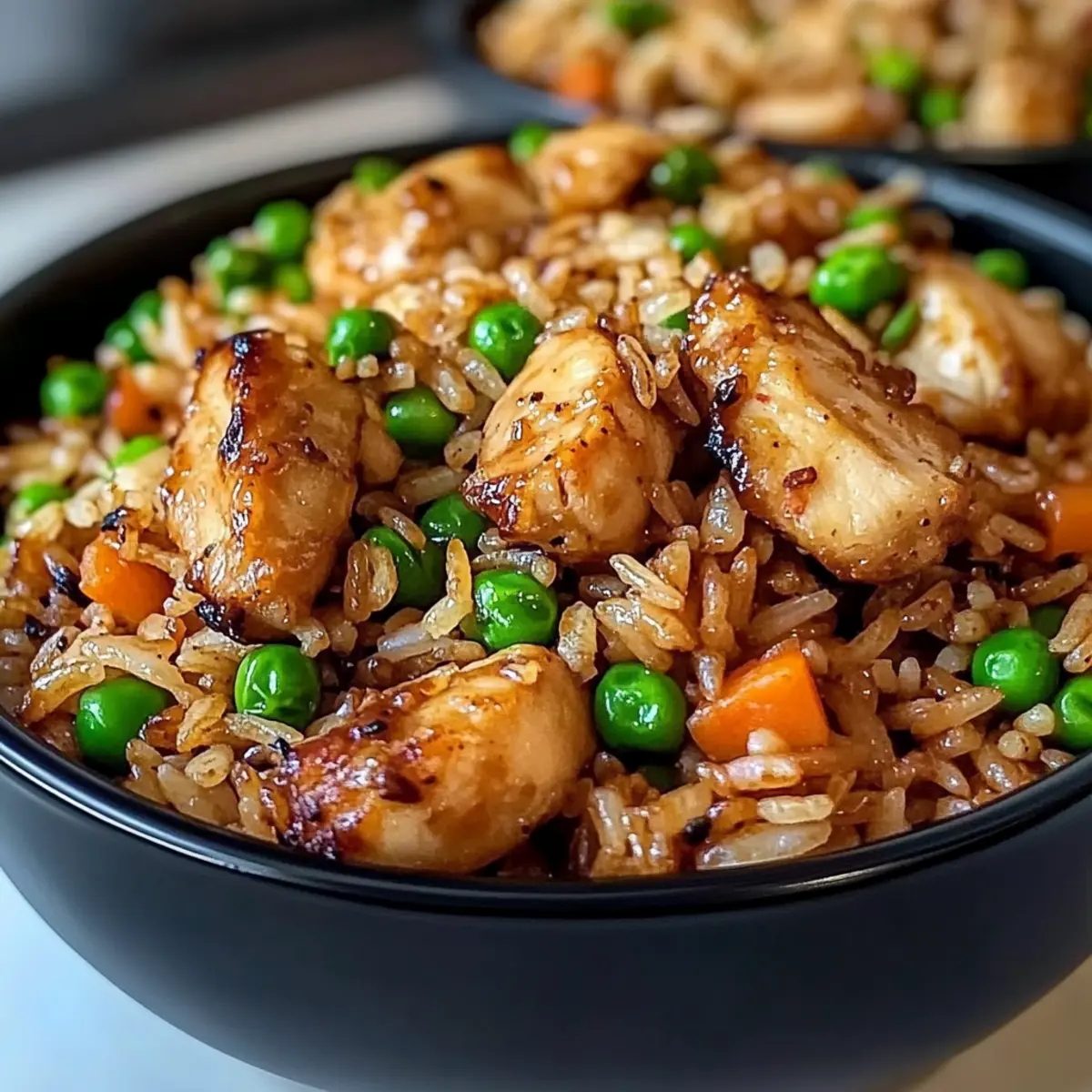 knuspriger gebratener Reis mit KnoblauchhA¤hnchen q8qobi