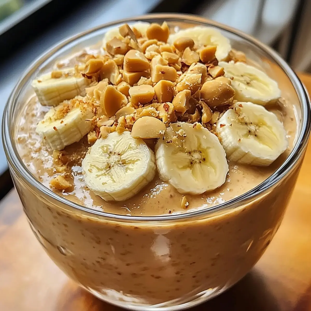 Bananen Erdnussbutter Overnight Oats erdcbw