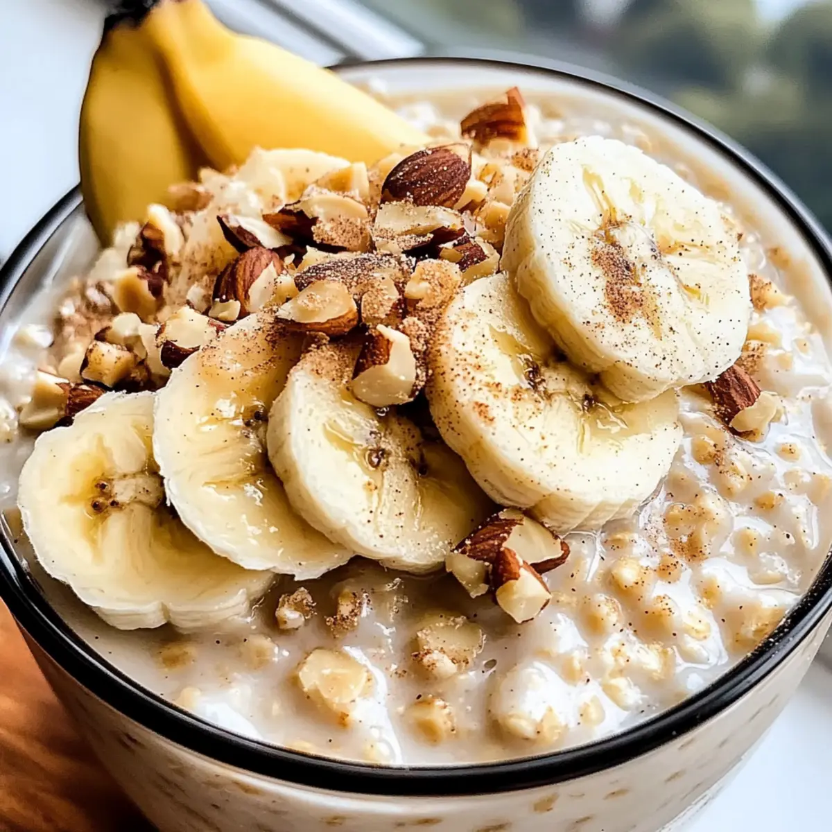 Bananenbrot Übernacht-Haferflocken