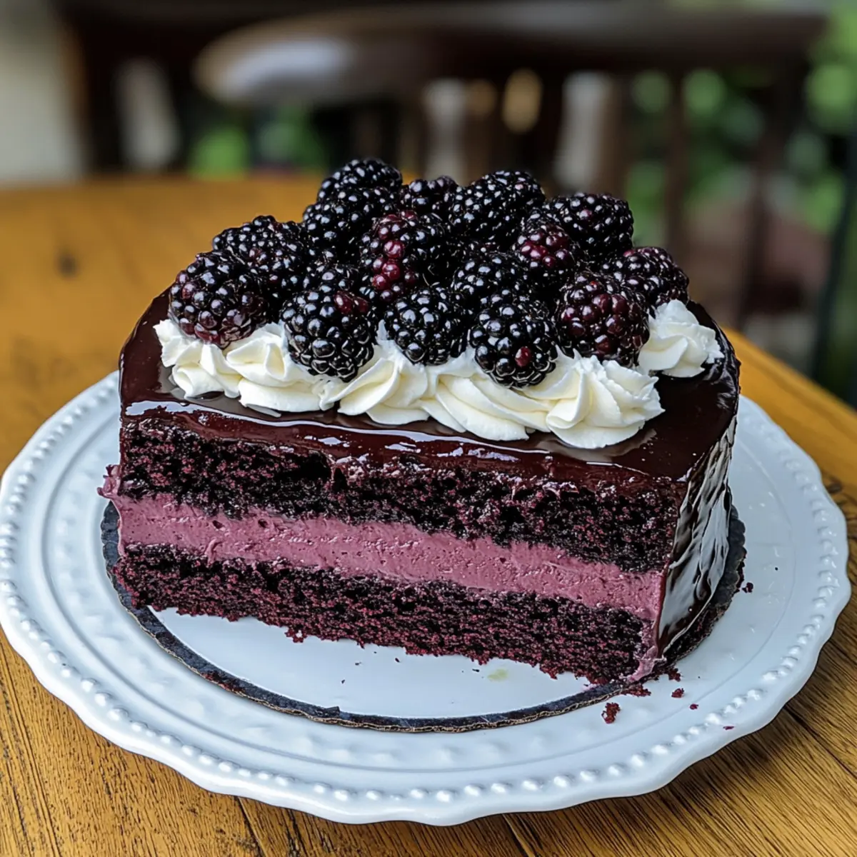 Blackberry Velvet Gothic Cake t20nyy