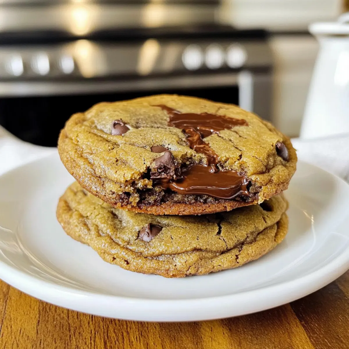 Brown Butter Nutella Chocolate Chip Cookies h0hfpz