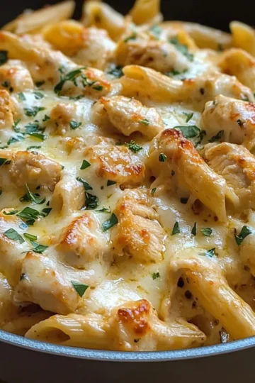 Käse-Hähnchen-Pasta – Cremig, Komfortabel und Familienliebling