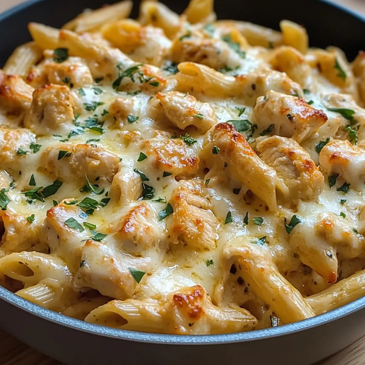 Käse-Hähnchen-Pasta – Cremig, Komfortabel und Familienliebling