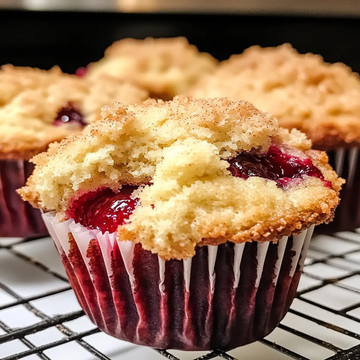 Cherry Cobbler Muffins n35nwz