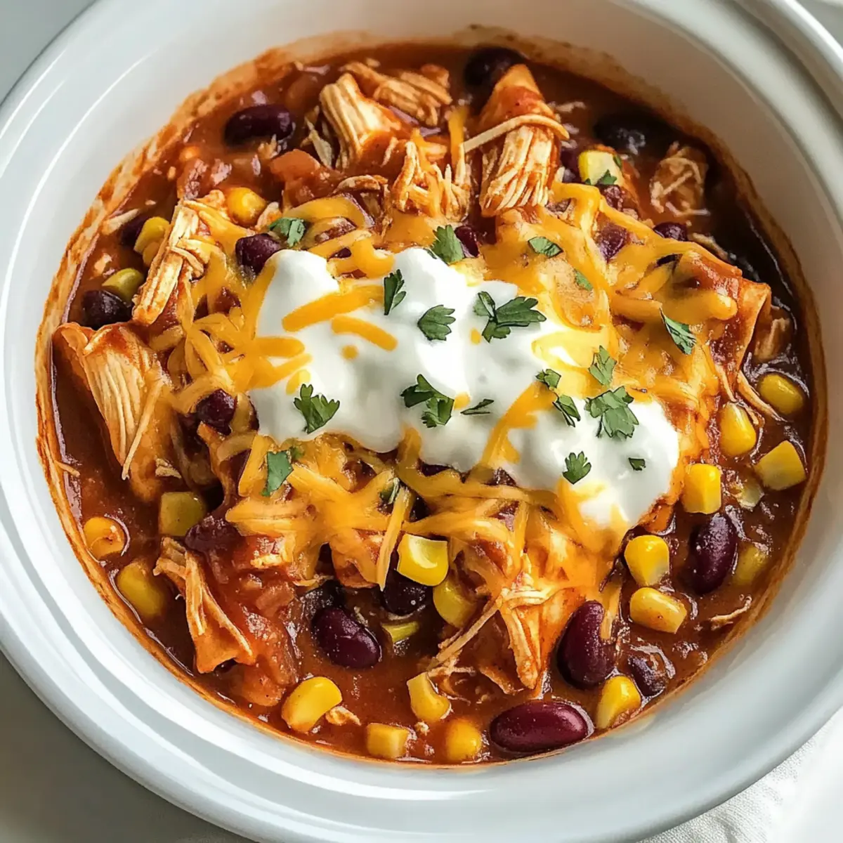 Hühnchen Enchilada Crock Pot Gericht
