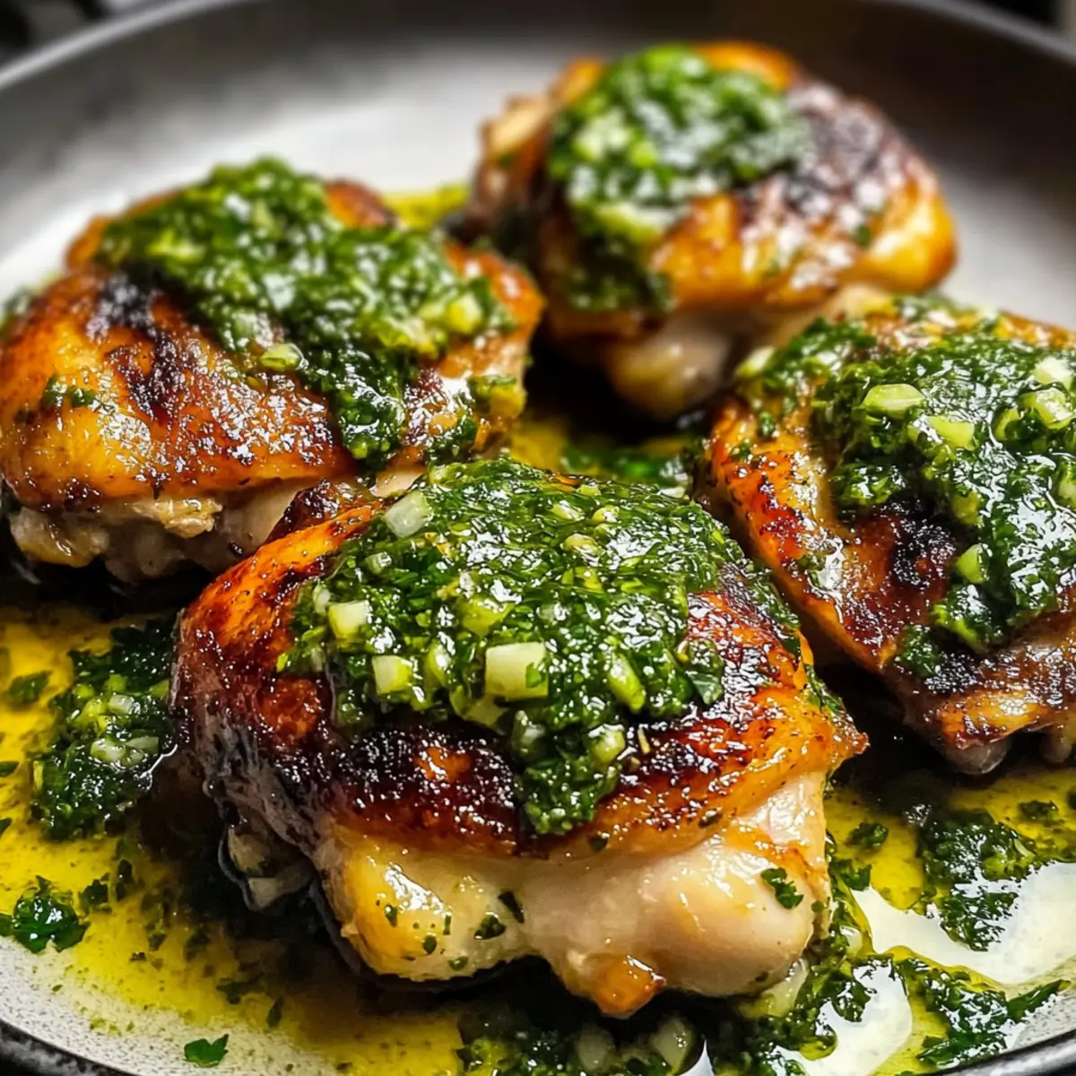 Chimichurri-Hähnchenschenkel Rezept