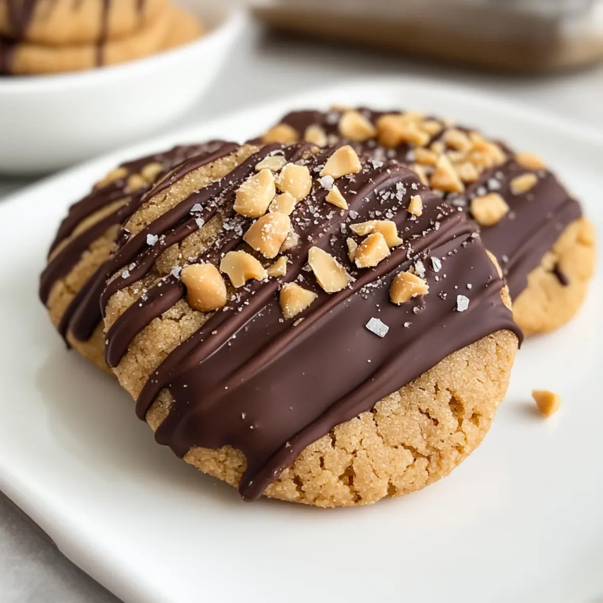 Chocolate Dipped Peanut Butter Cookies jceb3u