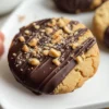 Schokoladendipierte Erdnussbutterkekse
