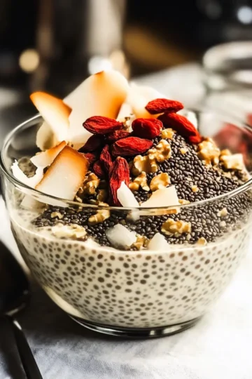 Kokosnuss-Chai-Chia-Pudding (Vegan)