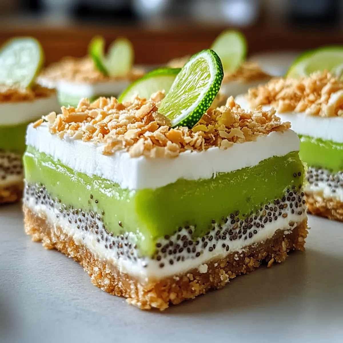 Kokos-Limetten-Chia-Pudding-Riegel