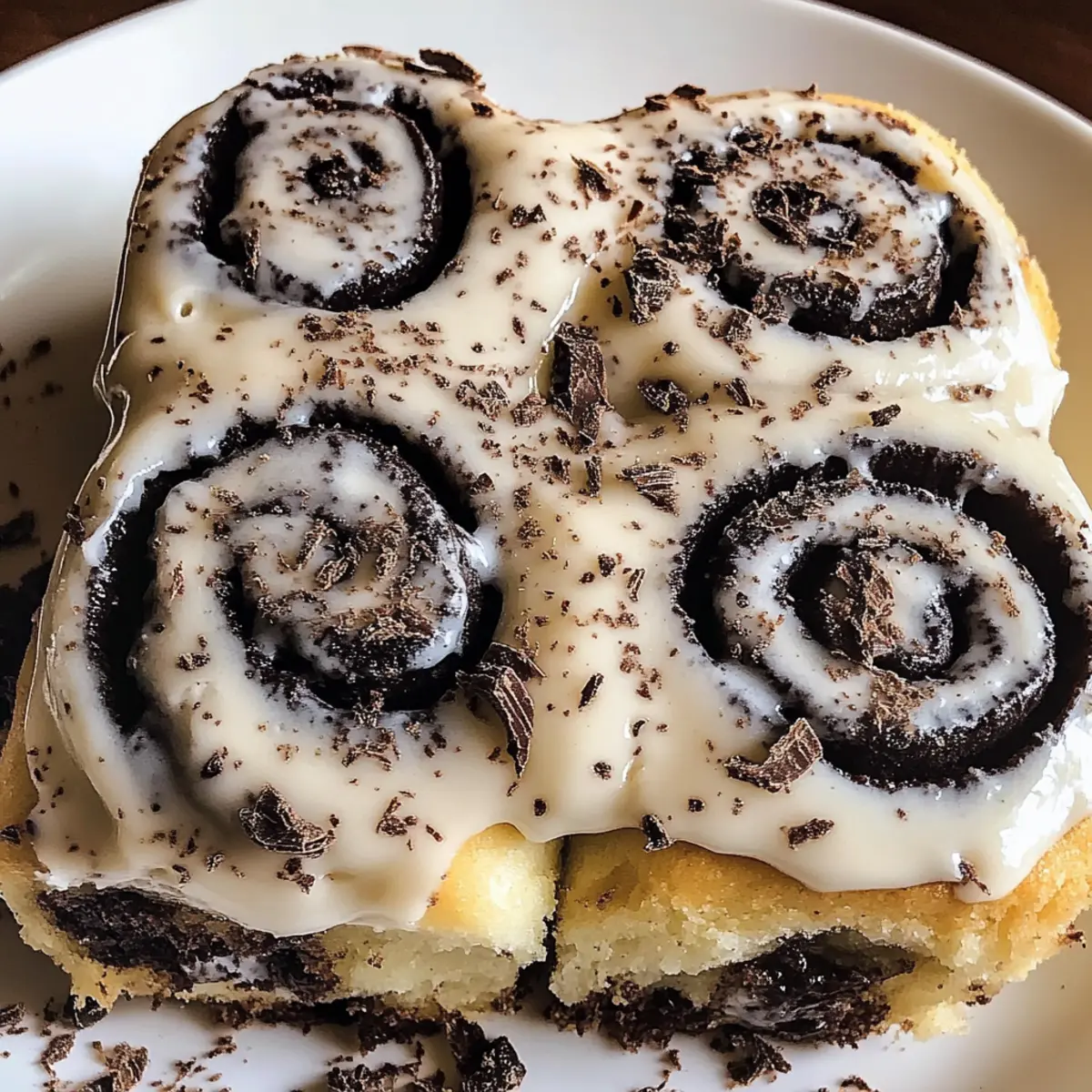 Kekse und Sahne Zimtschnecken