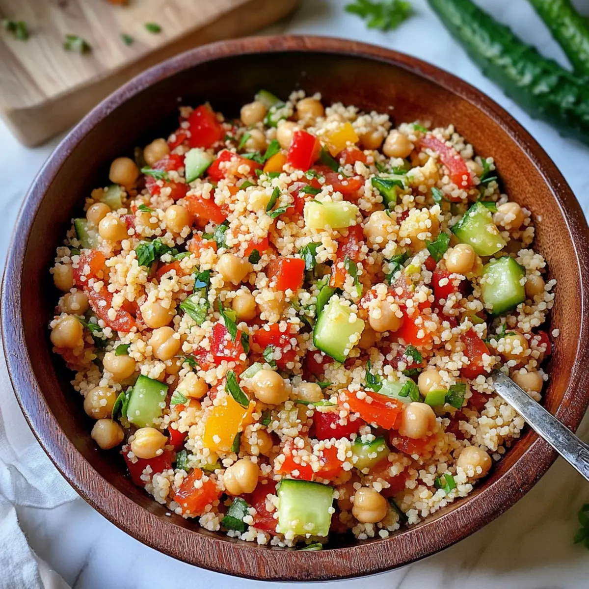 Couscous Salat (einfaches Rezept)