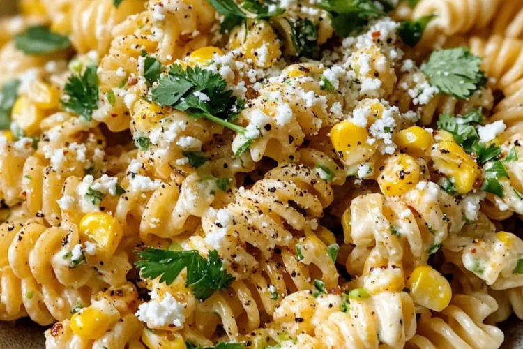 Cremiger mexikanischer Straßenmais-Pastasalat – Eine gewagte, cremige Wendung eines Sommerfavoriten