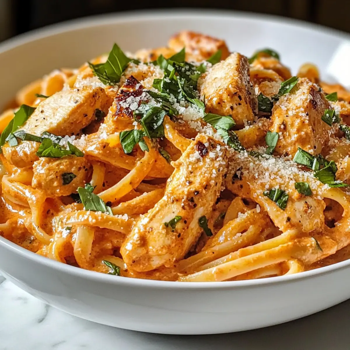 Creamy Tomato Chicken Pasta Quick Comforting Weeknight Dinner cv6jet