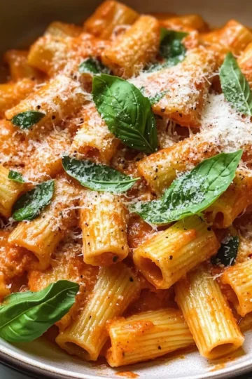 Cremige Tomaten-Rigatoni-Pasta – Eine gemütliche italienisch inspirierte Klassik