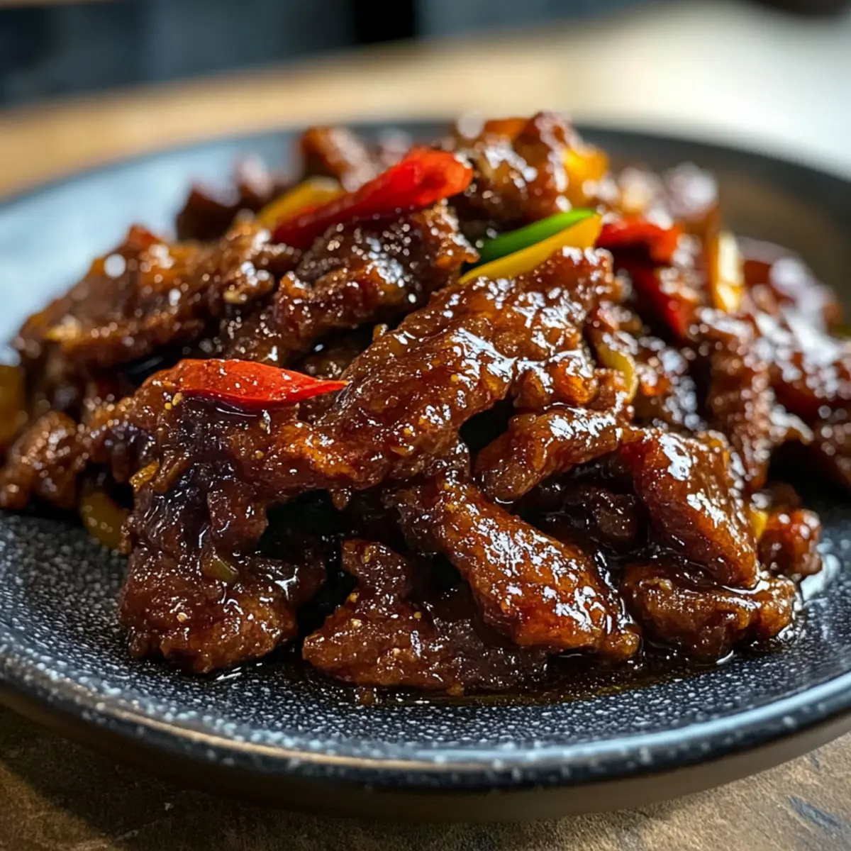 Knuspriges Chilli Rindfleisch