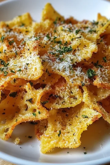 Knusprige Ofen-gebackene Pasta Chips – Der ultimative knusprige Snack-Wahn