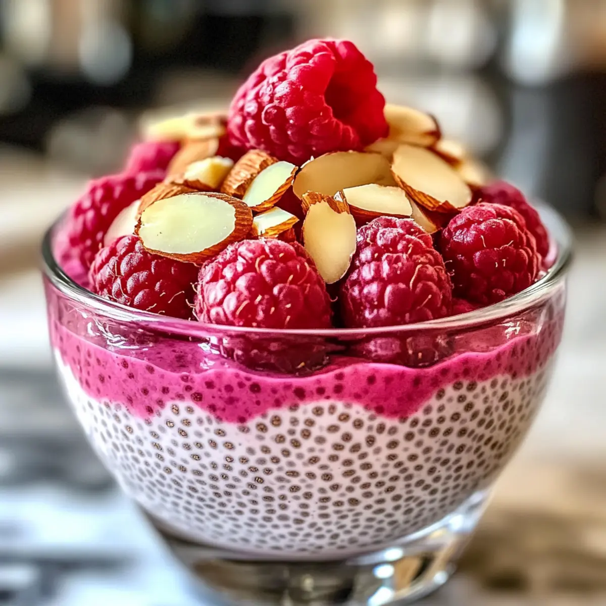 Köstlicher Himbeer-Chia-Pudding