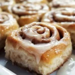Hausgemachte Zimtschnecken mit Frischkäseglasur