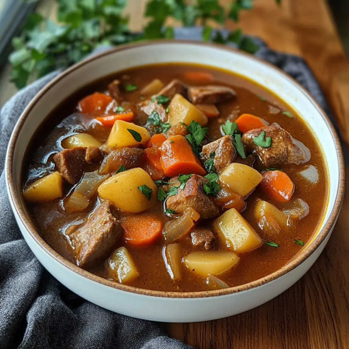 Einfacher Gulasch Eintopf scjhwu