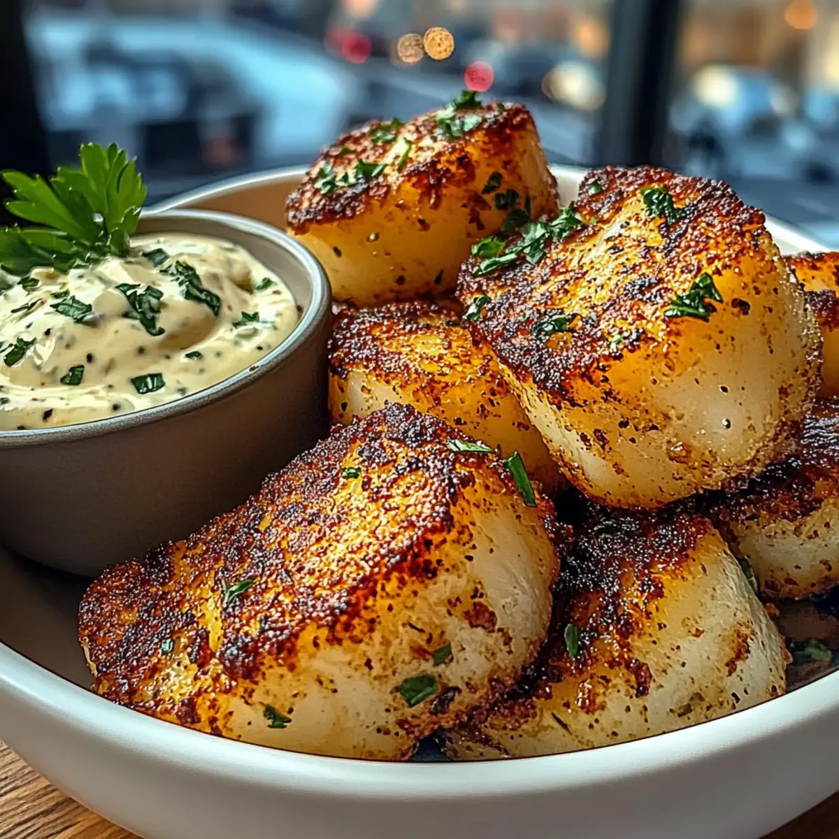 Knoblauchbutter-Kabeljauhäppchen