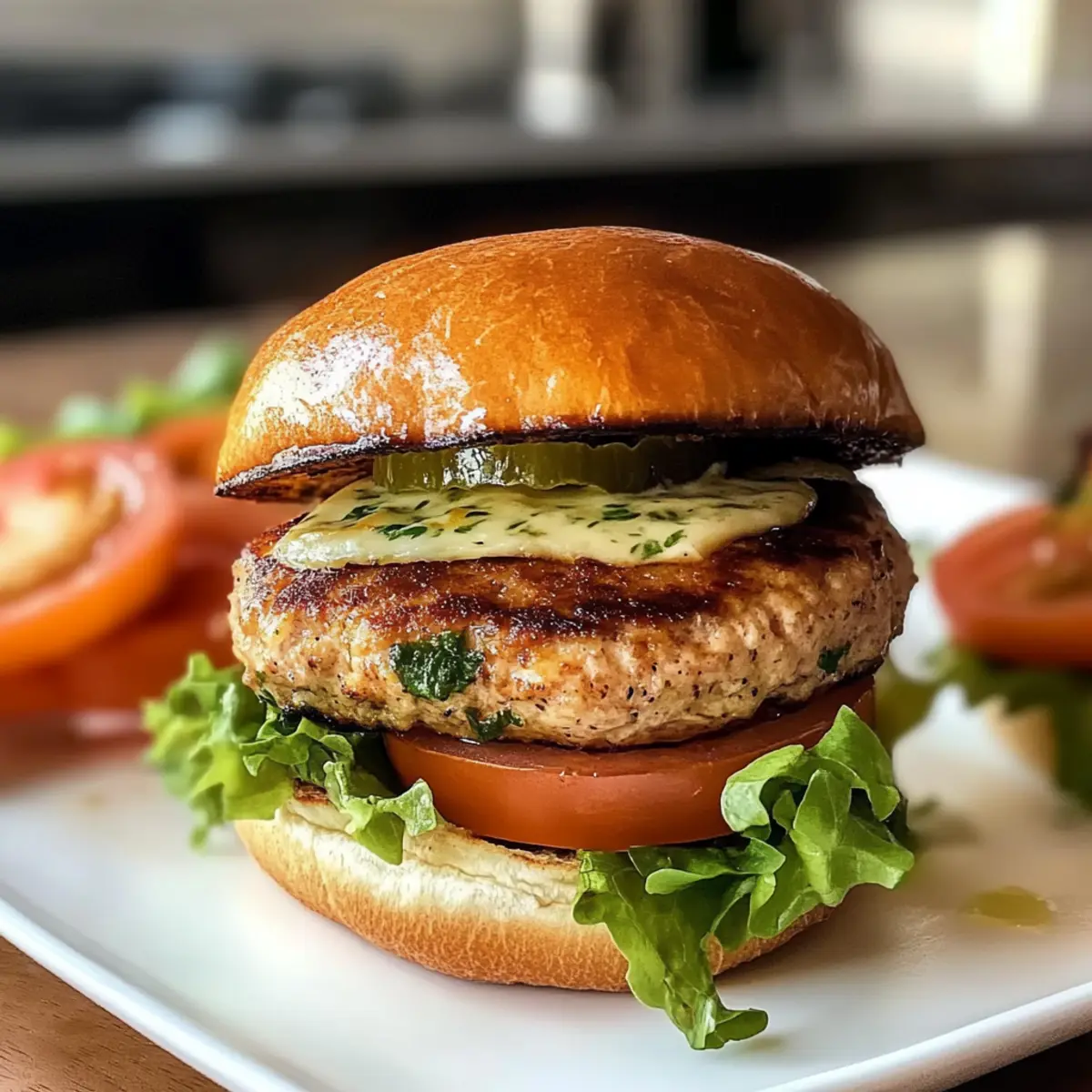 Gesunde Putenburger mit Parmesan und Dijon rbnuat