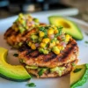 Hähnchenburger mit Avocado-Mais-Salsa
