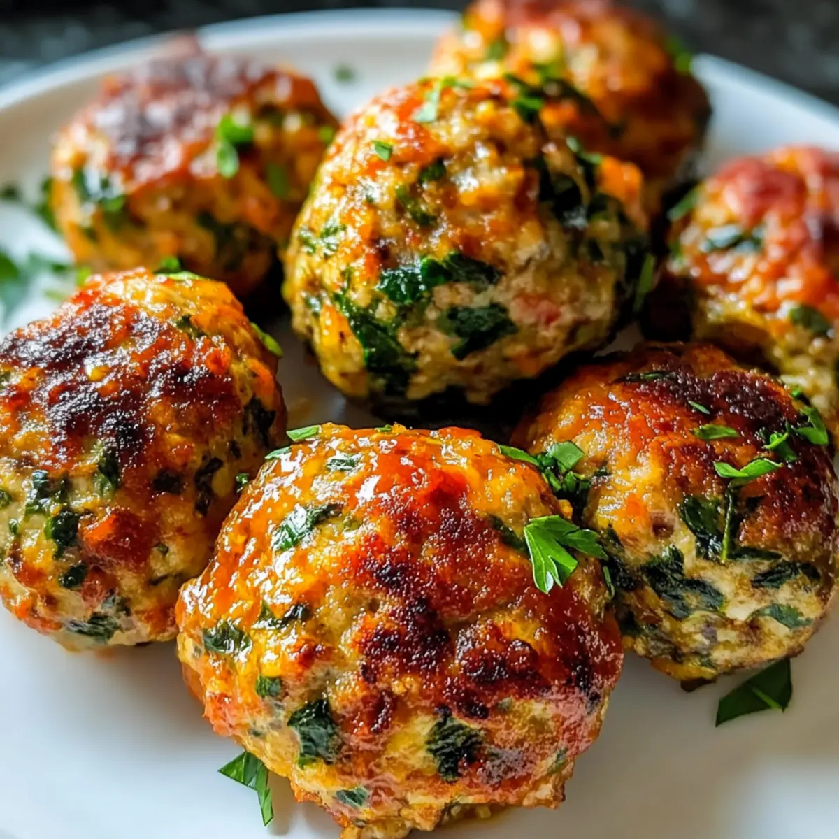 Italian Chicken Meatballs Baked Recipe a91k94