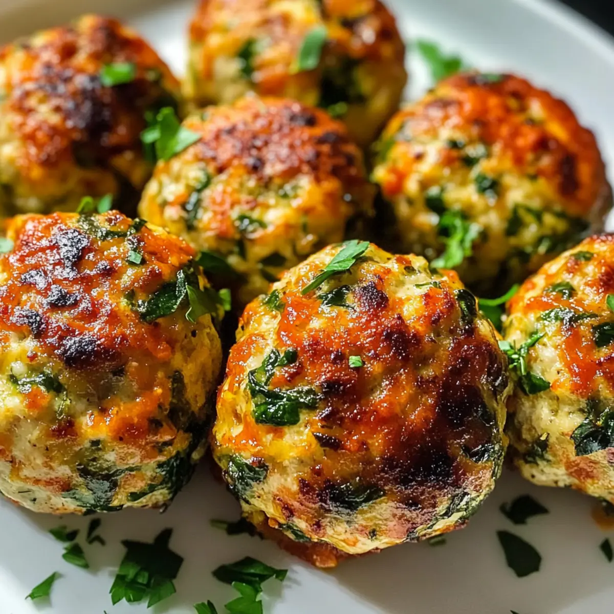 Italian Chicken Meatballs Baked Recipe jpclcm