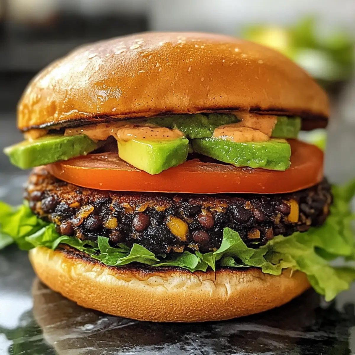 KA¶stliche und einfache schwarze Bohnen Burger gsbt93