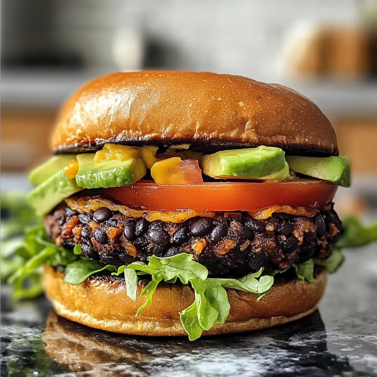 KA¶stliche und einfache schwarze Bohnen Burger q0ppys