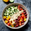 Kidneybohnen-Salat mit Tahini-Dressing