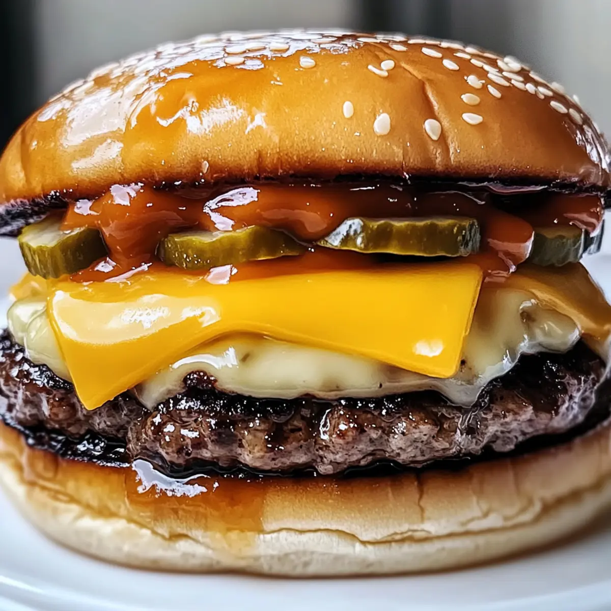 Knoblauch-Doppel-Steakburger