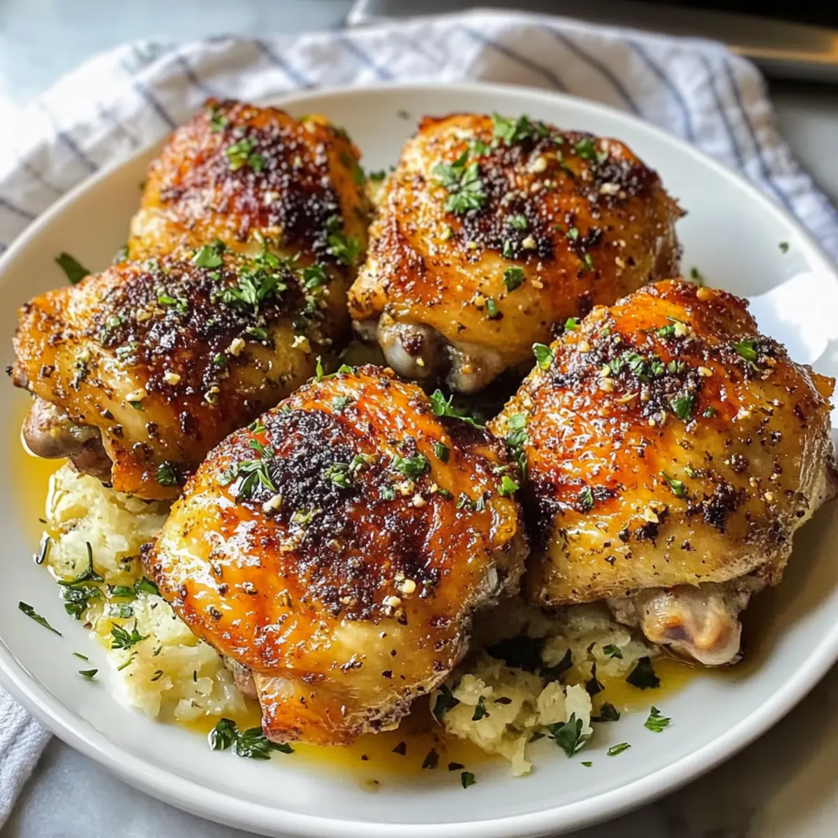 Knusprige Knoblauch Parmesan HA¤hnchenschenkel Rezept c0gd1b